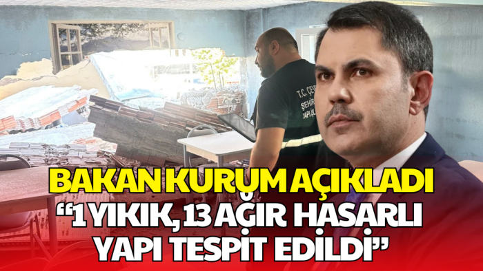 Balıkesir Depreminde 1 Yıkık, 13 Ağır Hasarlı Bina Tespit Edildi